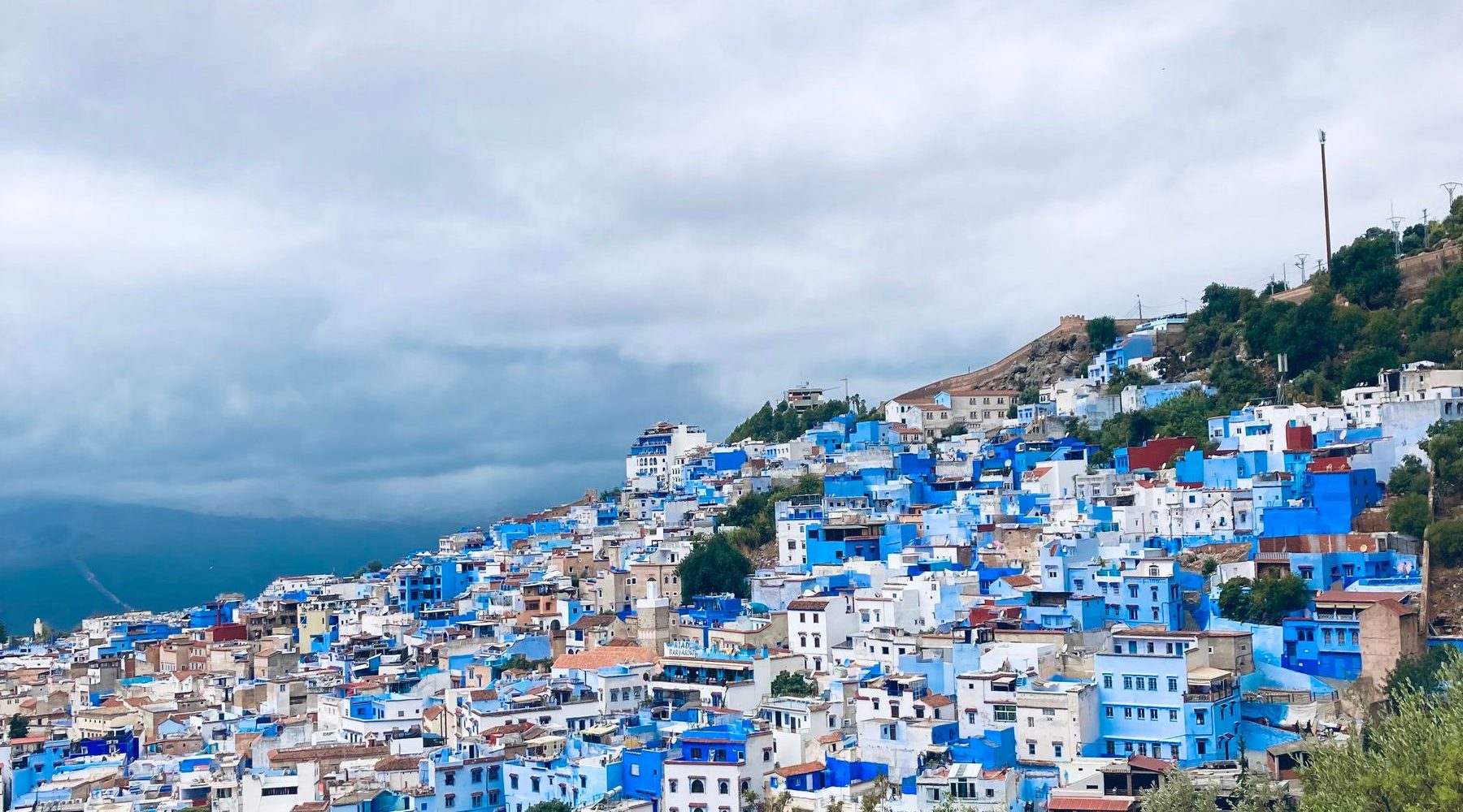 Blue-washed houses of Chefchaouen in the Rif mountains